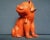 Ceramic Antique 19th Century Chinese Coral Red Porcelain Figure of a Spaniel Dog or Hound For Sale - Image 7 of 13