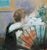 Jean-Louis FORAIN (1852-1931) Young Woman with a Fan Original color poster after a painting by the artist Signed in the...