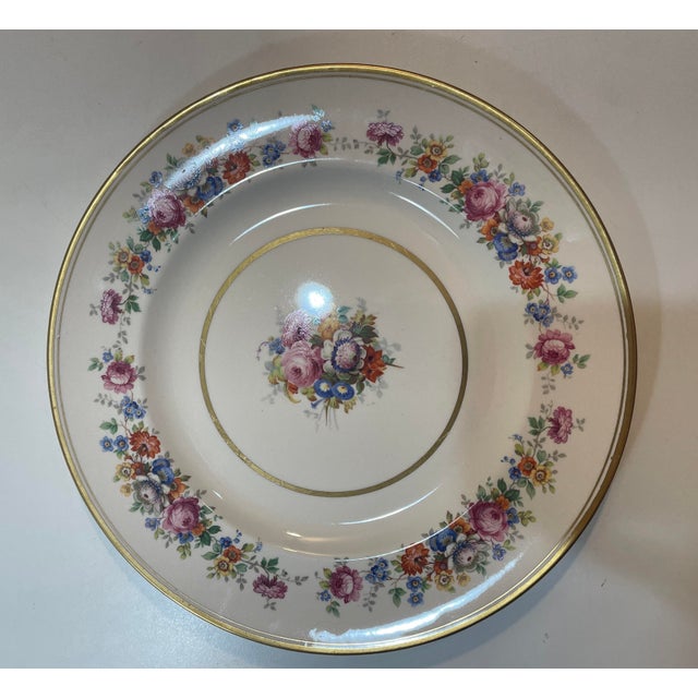 American Vintage English Dinner Plates - Floral Porcelain - Johnson Brothers - Set of 9 For Sale - Image 3 of 9