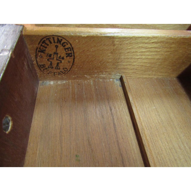 Brown Kittinger Solid Mahogany Executives Desk For Sale - Image 8 of 10