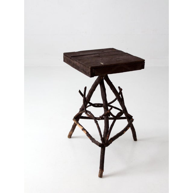 Antique Adirondack Twig Side Table For Sale - Image 16 of 18