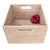 2020s Artifacts Rattan Square Storage Basket with Handles in White Wash - 12" For Sale - Image 5 of 7