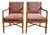 Pair of Faux Bamboo Hickory Chairs For Sale