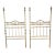 Pair of Decorative Brass Headboards For Sale