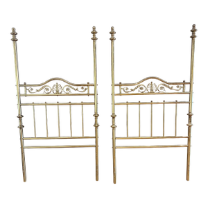 Pair of Decorative Brass Headboards