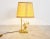 Vintage Brass Flower Table Lamp attributed to Massive, 1970s For Sale - Image 4 of 12
