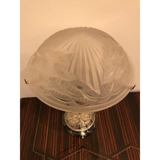 Early 20th Century Schneider French Art Deco Geometric Table Lamps - a Pair For Sale - Image 5 of 13