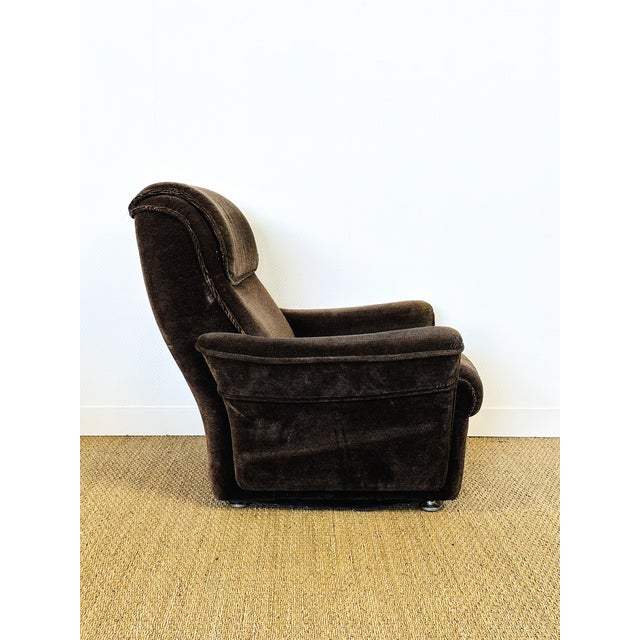 Vintage Scandinavian Velvet Living Room Set, 1960s, Set of 3 For Sale - Image 16 of 18