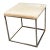 Hair on Hide Vanity Stool, Off White For Sale