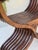 Late 19th Century Antique Carved Wood Side Chair: Savonarola Carved Hardwood Accent Chair For Sale - Image 5 of 12