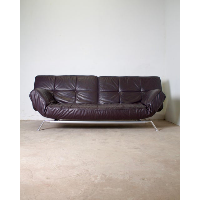 Vintage Leather Smala Sofa by Pascal Mourgue for Cinna, 2000 For Sale - Image 17 of 17