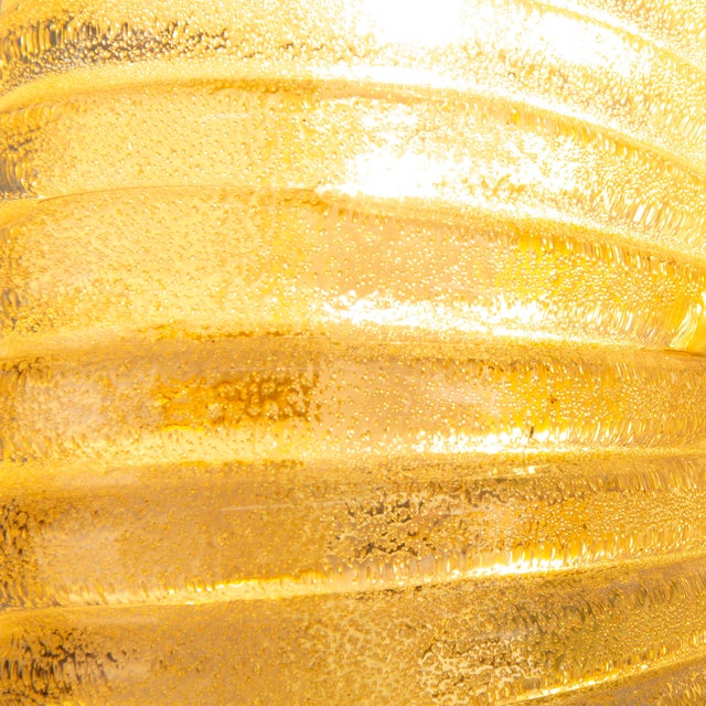 Vintage Italian Wall Light in Amber Murano Glass with Brass Structure, 1990s For Sale - Image 10 of 13