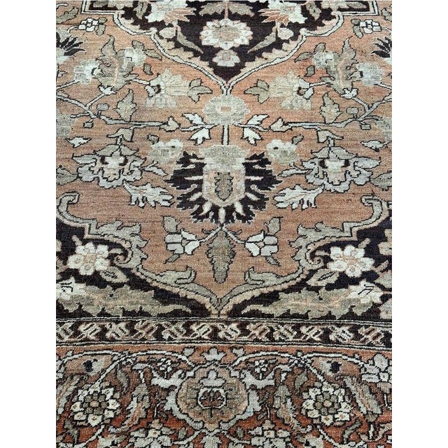 1940s Old Persian Tabriz Area Rug 9x13 For Sale - Image 10 of 11