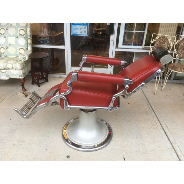 Antique Belmont Barber Shop Chair Chairish