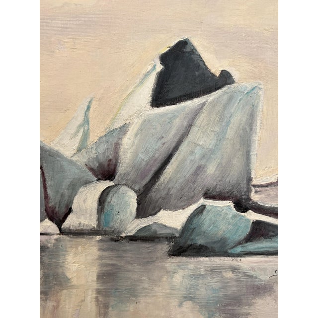 L. Mull, Fleur de glace, 1982, Oil on Canvas, Framed For Sale - Image 4 of 12