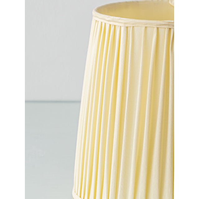 Antique Art Nouveau Gouda Pottery Table Lamps with Silk Shade by Plateelbakkerij Zuid-Holland, 1918, Set of 2 For Sale - Image 13 of 17