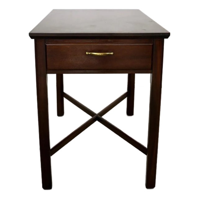 Mid-Century Modern Style Madison Square End Table For Sale