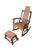 Rustic Late 20th Century Handcrafted Rustic Hickory Twig Rocking Chair With Matching Footstool Adirondack Lodge Style For Sale - Image 3 of 18