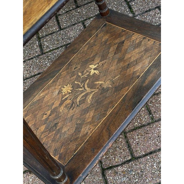 Marquetry Dressing Table with Mirror For Sale - Image 3 of 7
