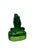 Vintage Emerald Green Pressed Glass Praying Hands Sculpture For Sale In West Palm - Image 6 of 11