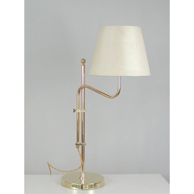Adjustable Brass Table Lamp from Bergboms, Sweden, 1950s For Sale - Image 6 of 18