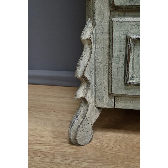 Painted Wooden Glass Bonnetière For Sale - Image 11 of 18