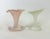 Vintage Frosted & Pink Hand Made Glass Lilly Vases from Stiver, 1970s, Set of 2 For Sale - Image 7 of 10