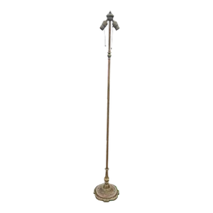 1930s Brass Metal Floor Lamp Lighting