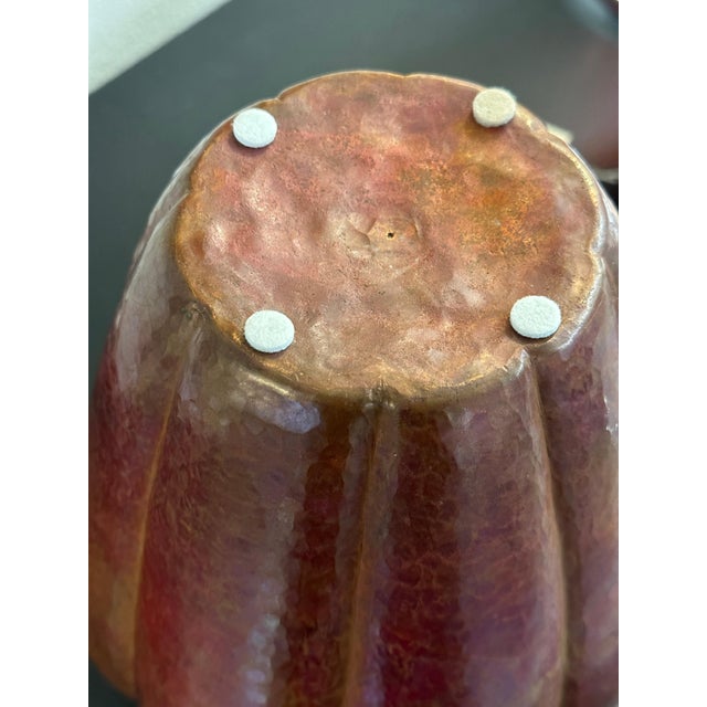 Arts and Crafts Hand Hammered Copper Vase For Sale - Image 12 of 12