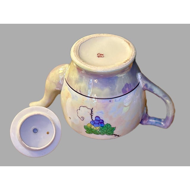 Vintage Japanese Lusterware Tea Pot For Sale In New York - Image 6 of 8