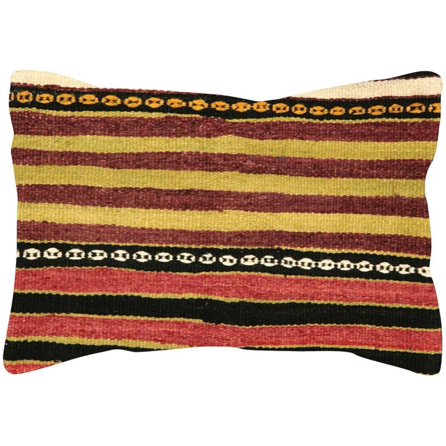 Traditional 1960s Turkish Kilim Pillow For Sale - Image 3 of 3