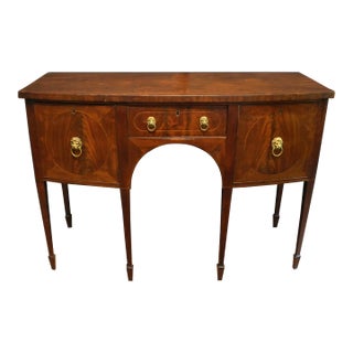 Circa 1770-90 George III Small Bowfront Sideboard For Sale