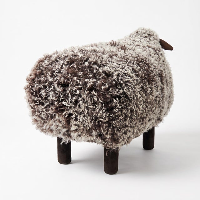 Animal Skin Contemporary Outpost Original Kalgan Lamb Sheep Bench For Sale - Image 7 of 12