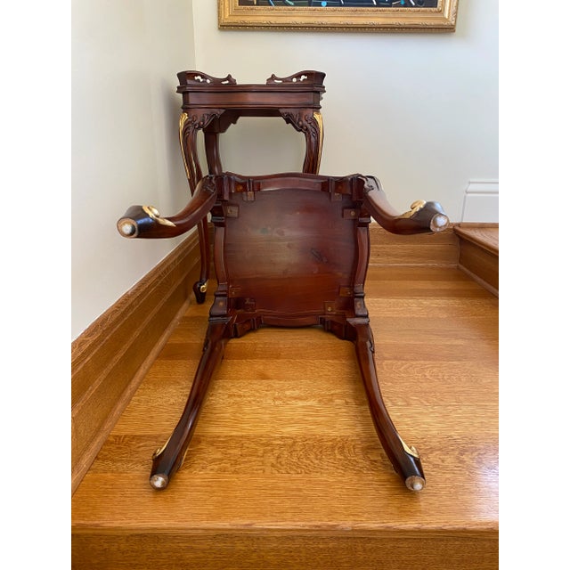 Brown Two Mahogany Side Tables For Sale - Image 8 of 12