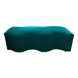 Mid Century- Modern Coalesse Style Ripple Bench For Sale