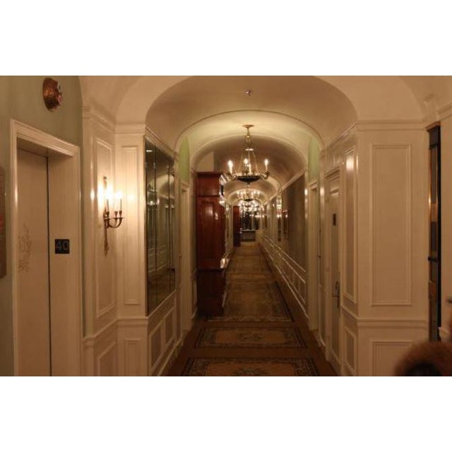 Late 20th Century Late 20th Century Brass 3 Arm Sconces From Waldorf Astoria Hotel New York City - a Pair For Sale - Image 5 of 9