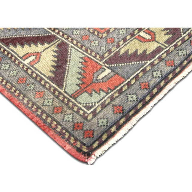 Traditional 1960s Turkish Oushak Rug For Sale - Image 3 of 6
