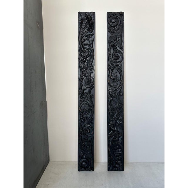 Vintage Wood Sculptures, 1890s, Set of 2, in Very Good conditions. Designed 1890 to 1919