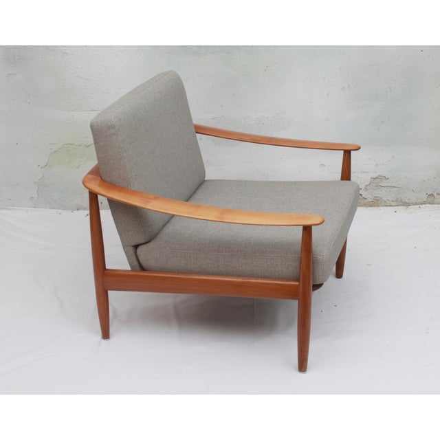 Wood Vintage Lounge Chair in Cherry Wood by Walter Knoll, 1965 For Sale - Image 7 of 13