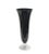 Large Mid-Century Italian Black Glass Artistic Vase with Crystal Base, 1980s For Sale - Image 6 of 14