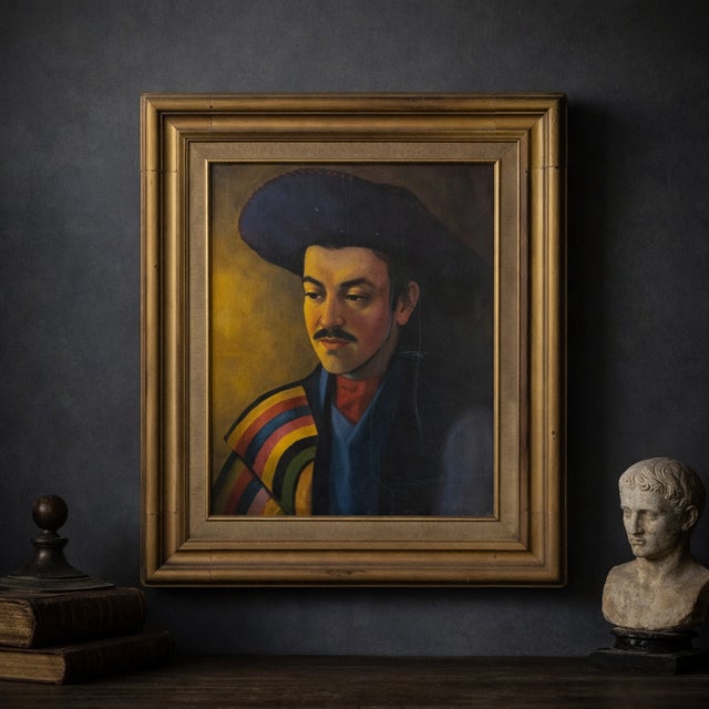 Bring a touch of history and artistry to your space with this stunning vintage artwork oil painting of Conquistador in...