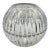 Mid-Century Modern Italian Cut Crystal Spherical Vase, 1960s For Sale