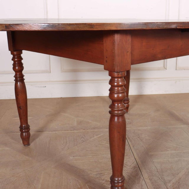 Good 19th C French oval walnut dining table, very good colour. 1860 Dimensions:W: 179.5cm (70.7")H: 75cm (29.5")D: 122cm...