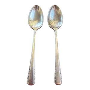 Circa 1936 International Silver Courtship Sterling Demitasse Spoons- Set of 2