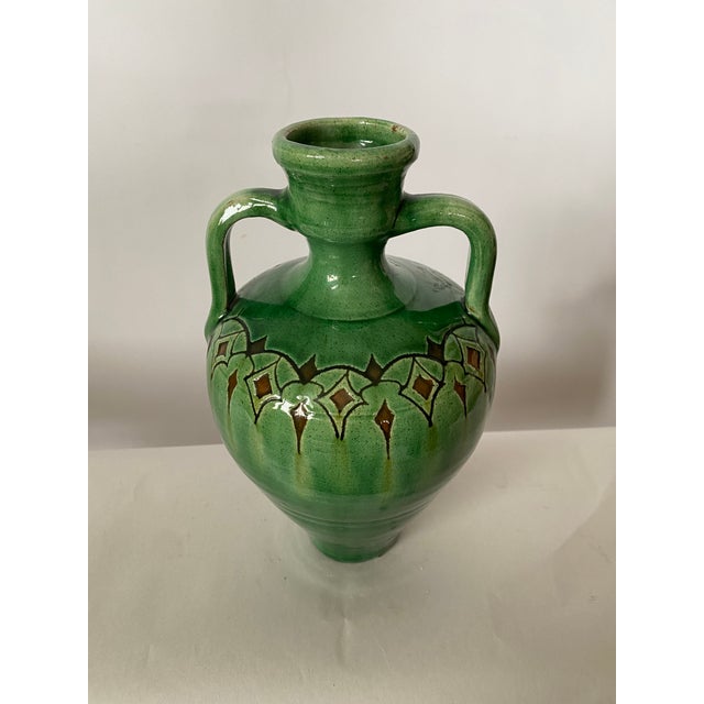 Vintage Green Vase by Góngora Urbedo For Sale - Image 10 of 13