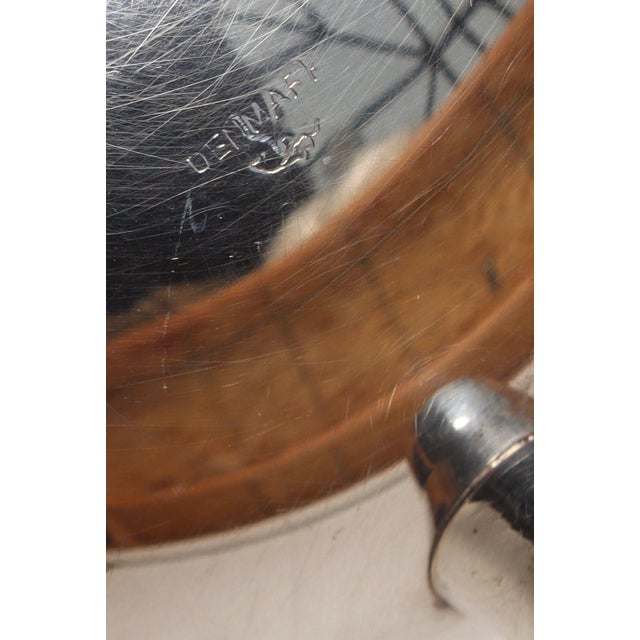 Diminutive Danish Modern Silver Plated Trinket Dish / Vide Poche by Hans Jensen For Sale - Image 9 of 9