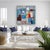 Modern Multicolored Geometric Color Block Canvas - Original Acrylic Art For Sale - Image 4 of 9