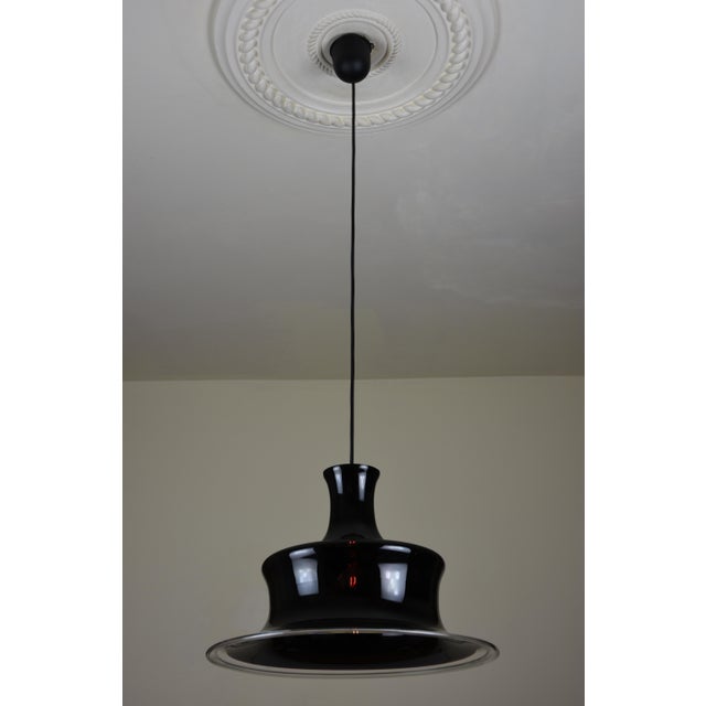 1970s Sonate 2 Pendant Light in Aubergine Glass by Michael Bang for Holmegaard, 1978 For Sale - Image 5 of 11