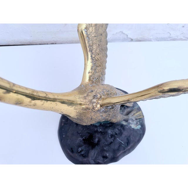 Hollywood Regency Swan Metal Coffee Table, 1960s For Sale - Image 13 of 16