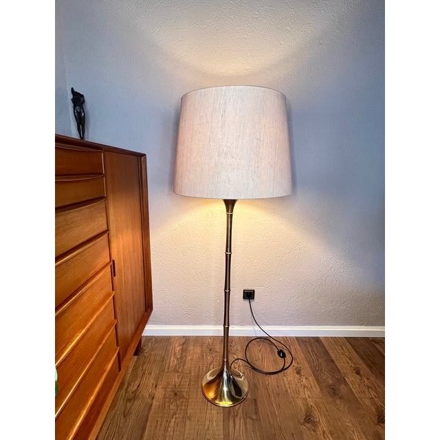 Brass Bamboo Floor Lamp by Ingo Maurer for M Design, 1960s For Sale - Image 9 of 9